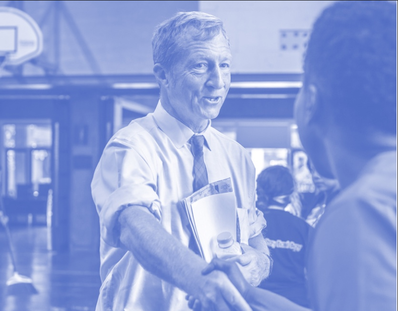 Tom Steyer Even has Impeachment Banners appear on Skype
